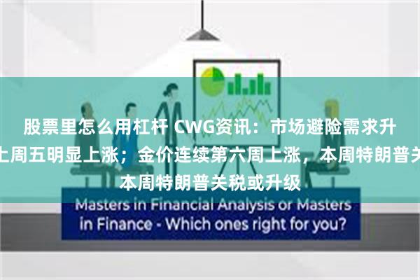 股票里怎么用杠杆 CWG资讯：市场避险需求升高，美元上周五明显上涨；金价连续第六周上涨，本周特朗普关税或升级